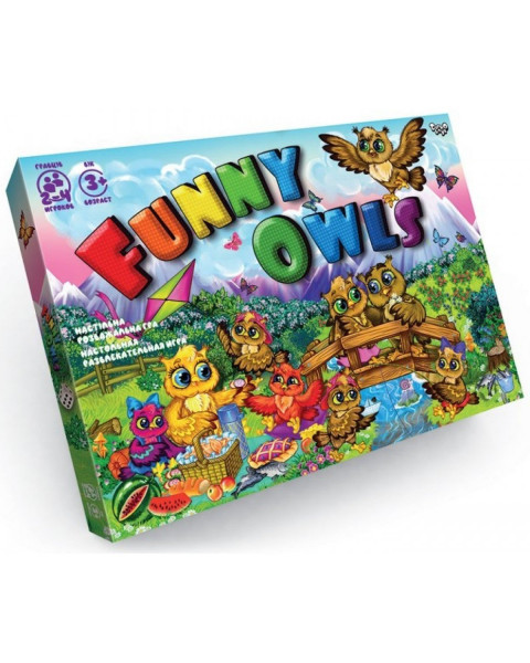 Игра настольная Danko Toys Funny Owls, с 3-х лет