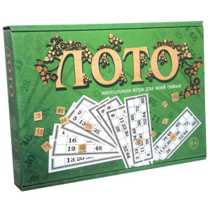 Настольная игра Strateg Лото, с деревянными фишками, с 6 лет