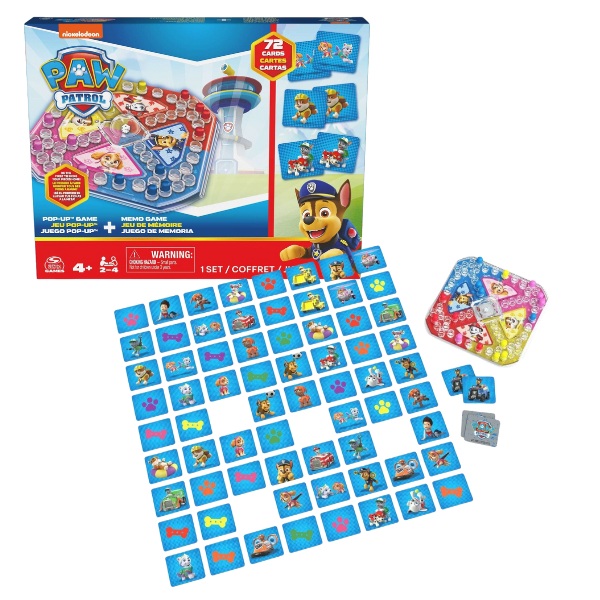 Настольная игра Spin Master Щенячий патруль - Поп-ап, 2 игры