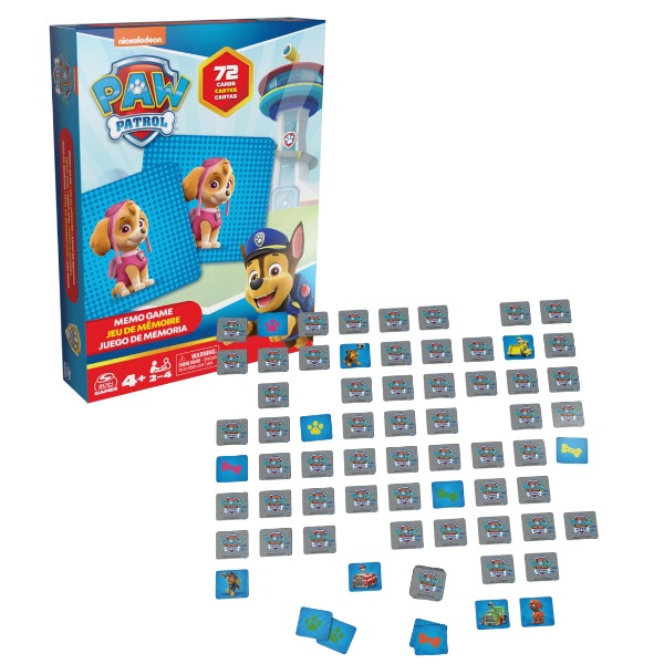Настольная игра Spin Master Щенячий патруль, 72 карточки