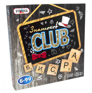 Настольная игра Strateg Знатоки CLUB, с 6-ти лет