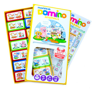 Настольная игра Maximus Разноцветное домино, 28 карточек