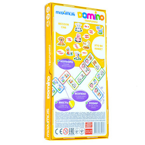 Настольная игра Maximus Разноцветное домино, 28 карточек