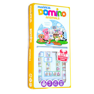 Настольная игра Maximus Разноцветное домино, 28 карточек