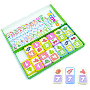 Настольная игра Maximus Разноцветное домино, 28 карточек