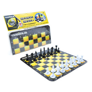 Игровой набор Maximus MX5446 Шахматы/шашки, картонный