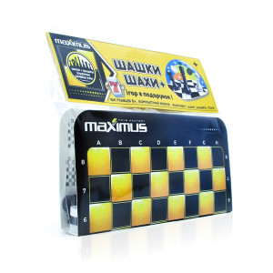 Игровой набор Maximus MX5446 Шахматы/шашки, картонный