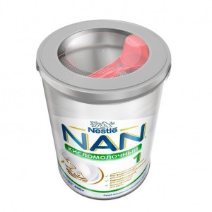Заменитель грудного молока Nestle NAN 1 Кисломолочный, смесь для новорожденного, 0m+, 400 гр