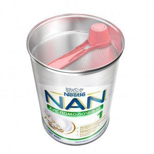 Заменитель грудного молока Nestle NAN 1 Кисломолочный, смесь для новорожденного, 0m+, 400 гр