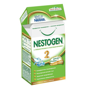Заменитель грудного молока Nestle Nestogen 2 Prebio, детская смесь, 6m+, 350 гр