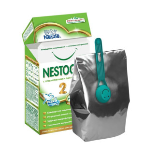 Заменитель грудного молока Nestle Nestogen 2 Prebio, детская смесь, 6m+, 350 гр