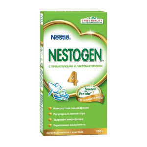 Заменитель грудного молока Nestle Nestogen 4 Prebio, детская смесь, 18m+, 350 гр