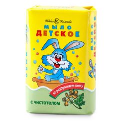 Мыло детское Невская косметика, туалетное, с экстрактом чистотела, 90г