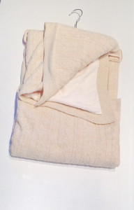 Шерстяное одеяло детское NipperLand 95х95см, двухслойное