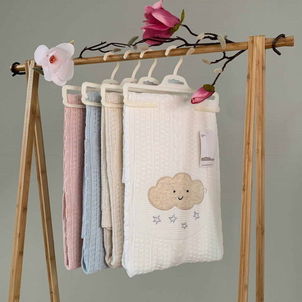 Плед вязанный NipperLand 6957, 100% акрил, 100х90 см