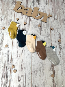 Носки детские Золото Soft&Cotton Зверушки №D358, с тормозами, хлопок, 6-12м