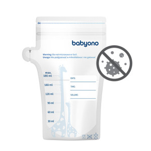 Пакеты BabyOno для хранения грудного молока, 180 мл, 30 шт