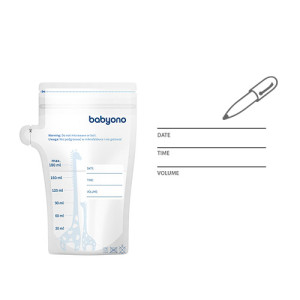 Пакеты BabyOno для хранения грудного молока, 180 мл, 30 шт