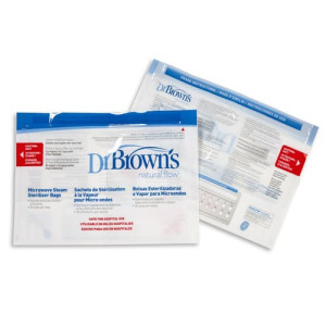Пакеты Dr. Brown's (Доктор Браун) для микроволновой паровой стериализации, 5 шт