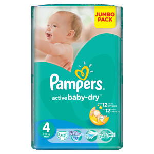 Подгузники Pampers Active Baby №4 (9-14кг) 70шт.