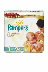 Подгузники Pampers Premium Care NewBorn №1 (2-5 кг) 94шт.