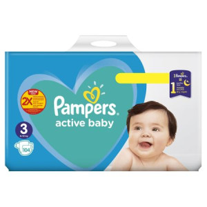 Подгузники Pampers Active Baby №3 (6-10кг) 104шт.