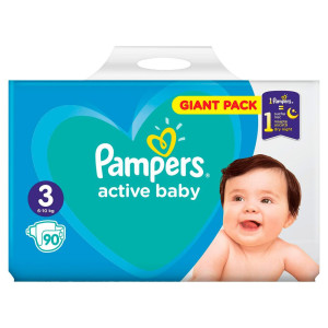 Подгузники Pampers Active Baby №3 (6-10кг) 90шт.