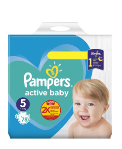 Подгузники Pampers Active Baby №5  (11-16кг) 78 шт