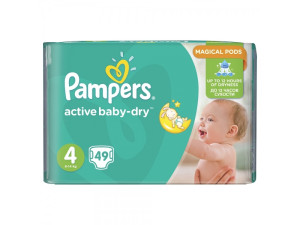 Подгузники Pampers Active Baby-Dry №4 (9-14кг) 49шт.