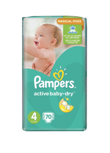 Подгузники Pampers Active Baby №4 (9-14кг) 70шт.
