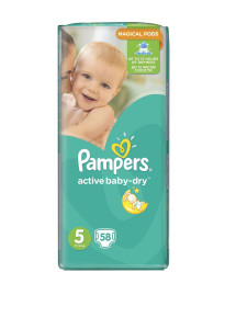 Подгузники Pampers Active Baby №5 (11-25кг) 58шт