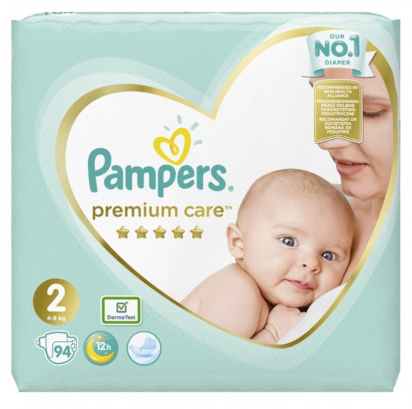 Подгузники Pampers Premium Care №2 (4-8кг) 94шт.