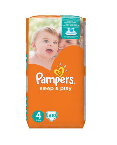 Подгузники Pampers Sleep & Play maxi №4 (9-14кг), 68 шт.