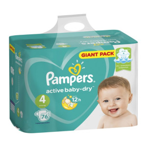 Подгузники Pampers Active Baby №4 (9-14кг) 76шт.