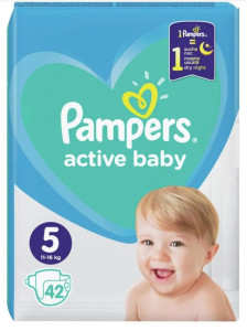 Подгузники Pampers Active Baby №5 (11-16кг) 42шт
