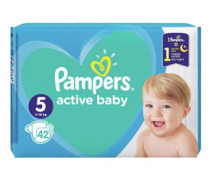 Подгузники Pampers Active Baby №5 (11-16кг) 42шт