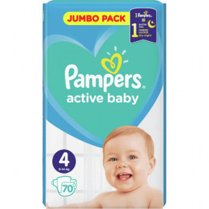 Подгузники Pampers Active Baby №4 (9-14кг) 70шт.
