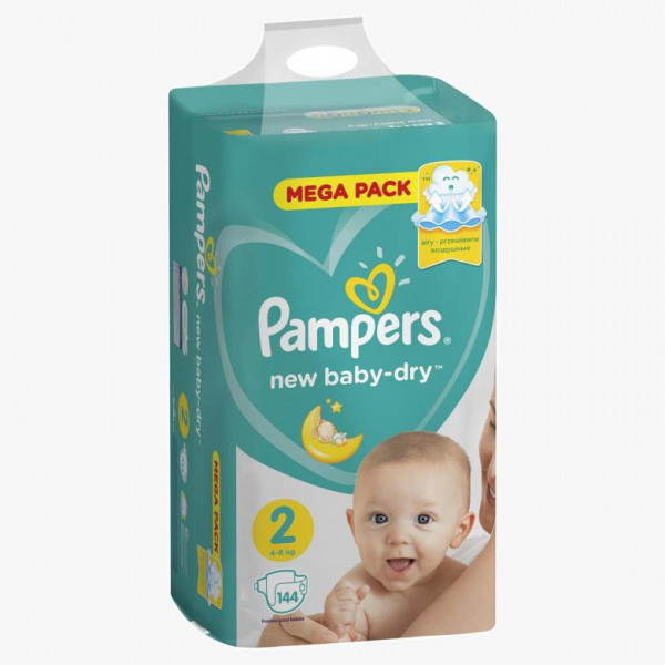 Подгузники Pampers New Baby №2 (4-8кг) 144шт.