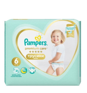 Трусики Pampers Premium Care Pants №6 (15+кг), 31шт.
