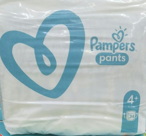 Трусики Pampers Active & Pants №4+ (9-15кг), 34шт.