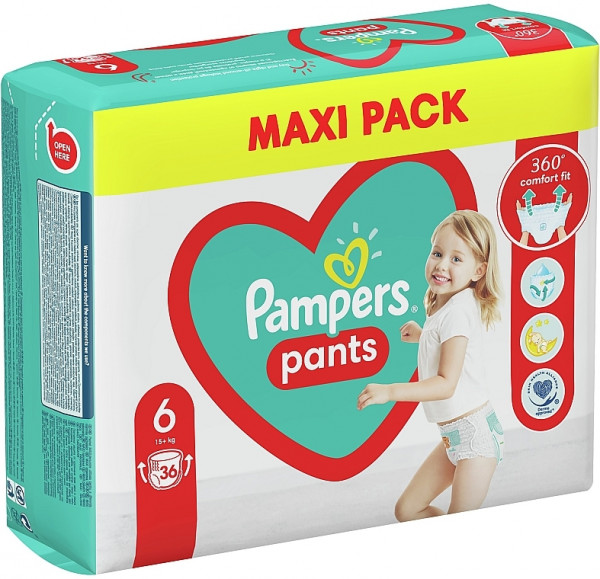 Трусики Pampers Active & Pants №6 (15 кг+), 36 шт.