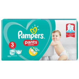 Трусики Pampers Active & Pants №3 (6-11кг), 54шт.