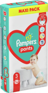 Трусики Pampers Active & Pants №3 (6-11кг), 56шт.