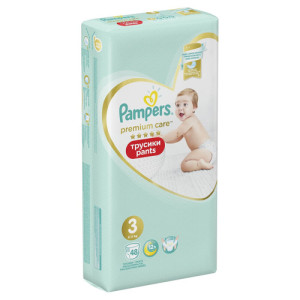 Трусики Pampers Premium Care Pants №3 (6-11кг), 48шт.
