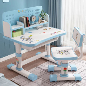 Парта со стульчиком JCH901, регулируемая, с полкой