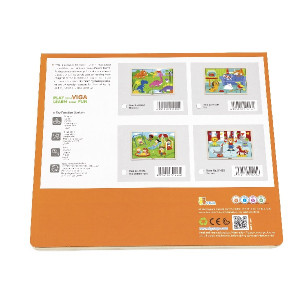 Пазлы деревянные Viga Сказка/Цирк, рамка-вкладыш, 30х23см, 16 элементов