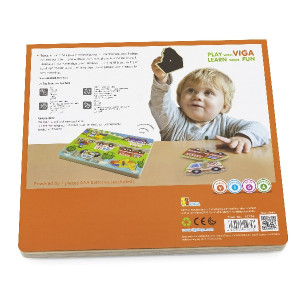 Пазлы деревянные Viga 51274 Транспорт со звуком, вкладыш, 7 элементов