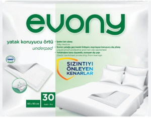 Одноразовые пеленки Evony, 60х90см, 30шт
