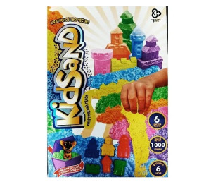 Кинетический песок Danko Toys Kidsand, с формочками, 1000г