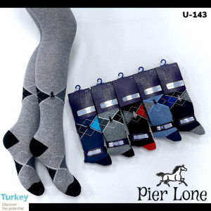 Колготы хлопковые Pier Lone Ромбик, для мальчиков, 3-8 лет